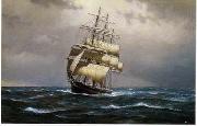unknow artist Seascape, boats, ships and warships. 109 oil painting on canvas